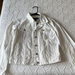 Forever 21 Classic White Jean Jacket